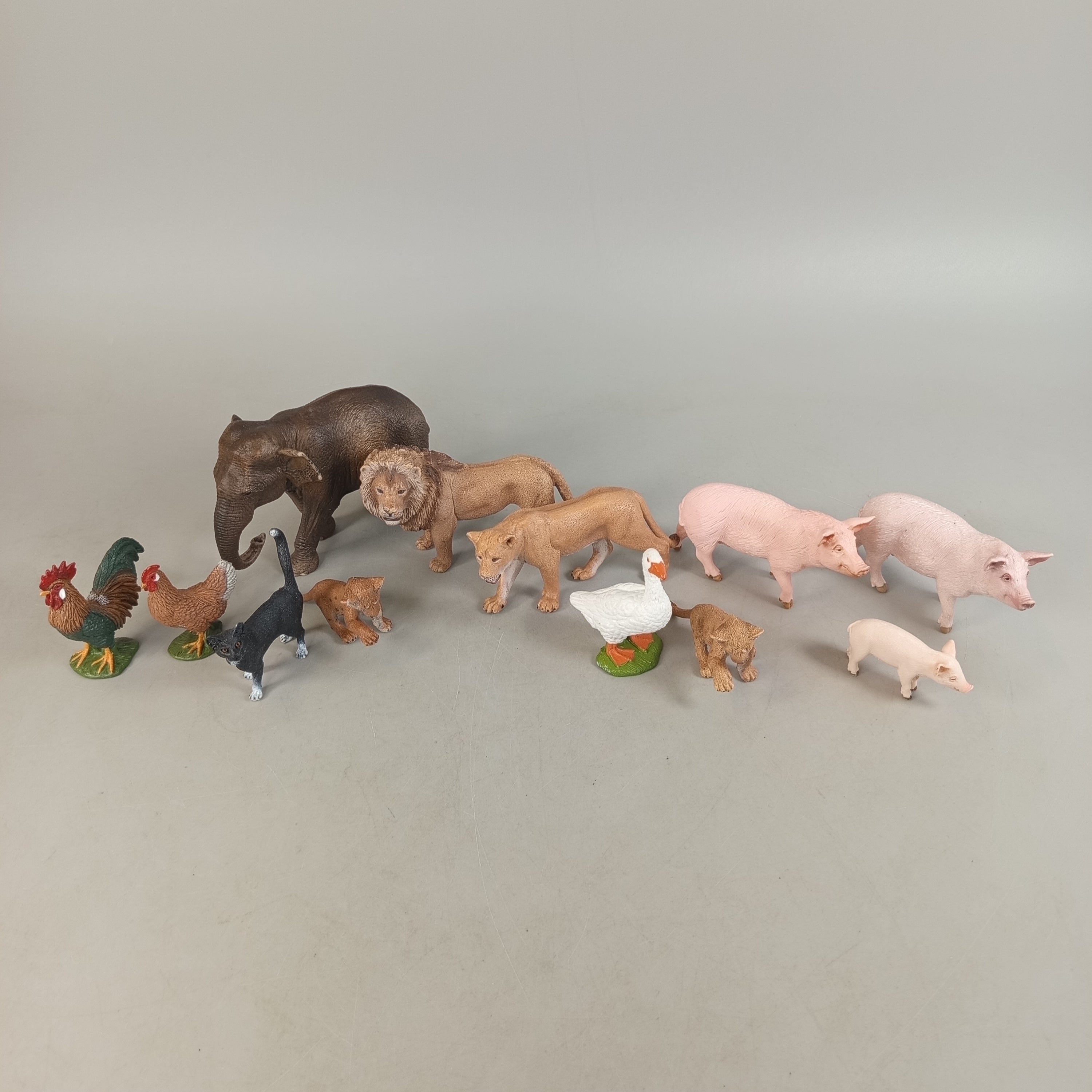 Schleich Bundle Tierfiguren Löwe & Bauernhof ab 3 4 5 Jahre | ✅ geprüft